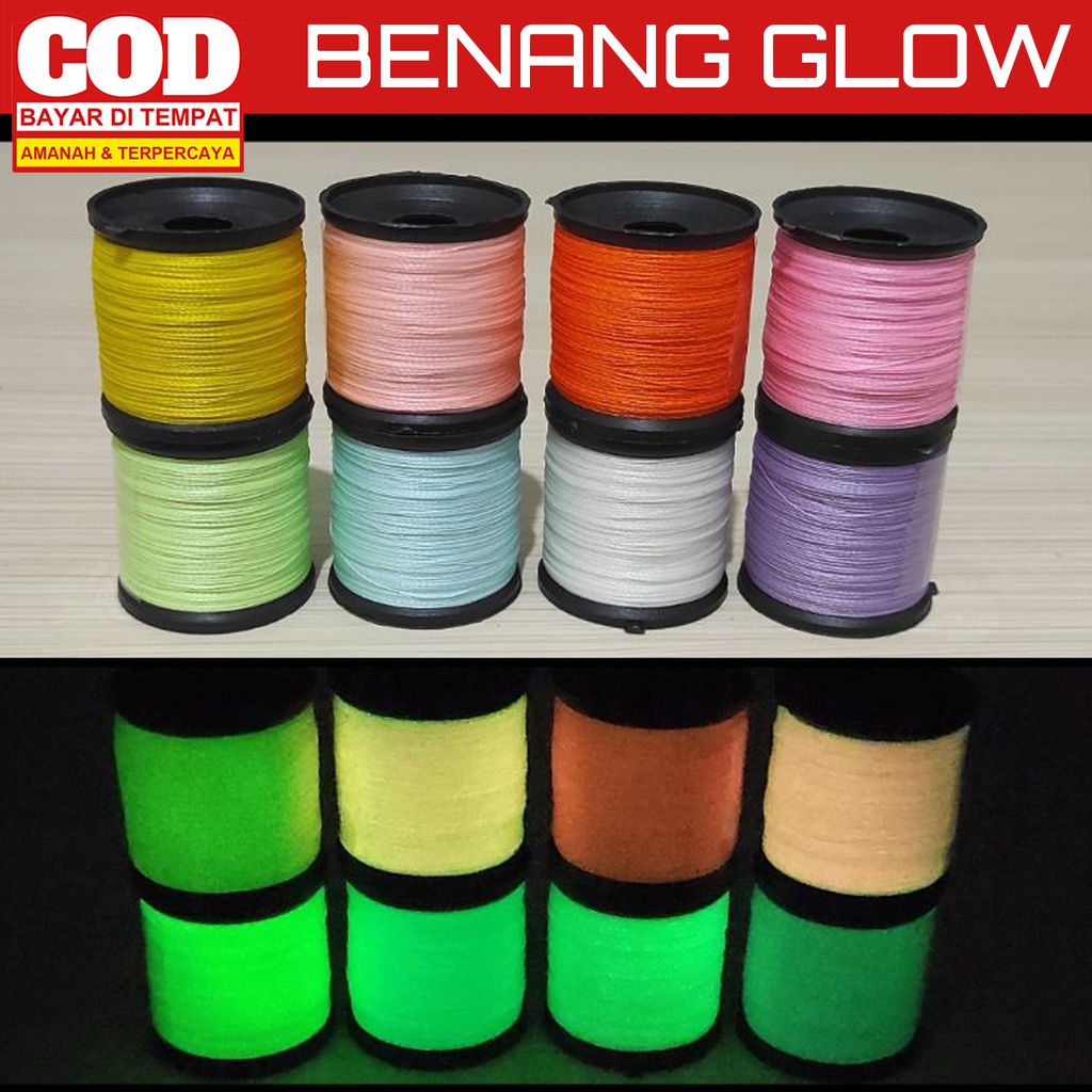 Phosphorus Thread 100m Glow GID Embroidery Thread Glow in The Dark