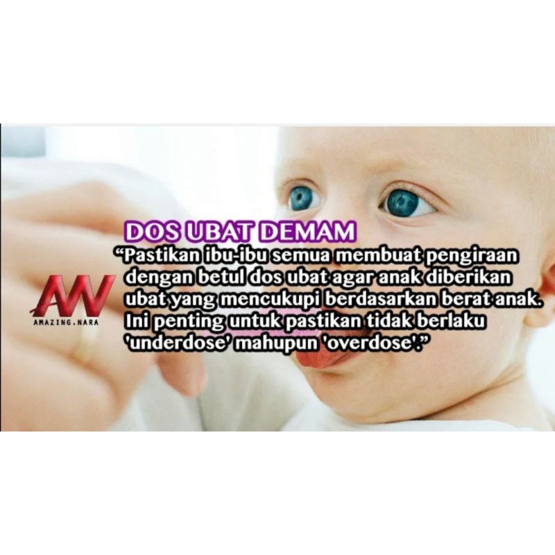 Pengiraan Pengambilan Ubat Cecair Syrup Kanak Kanak Ubat Demam Batuk Selsema Shopee Malaysia