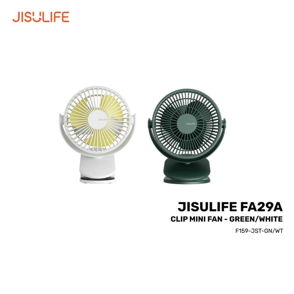 JISULIFE FA29 Mini Portable 3in1 Combo Clipon Fan For Kids Clippable