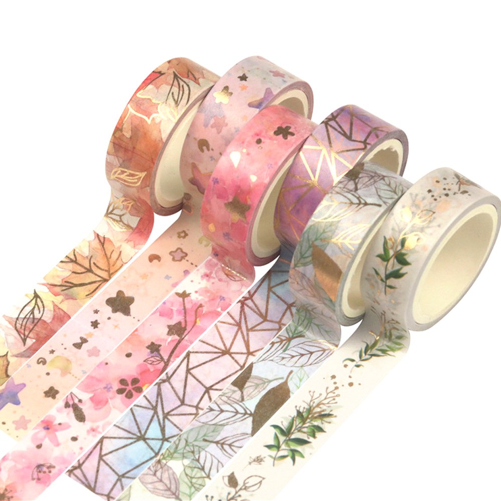 Wrapping Scrapbook Yubbaex Galaxy Washi Tape Set Starry Printed Decorative Tapes for Arts Planners Bullet Journals Galaxy 7 Rolls DIY Crafts 