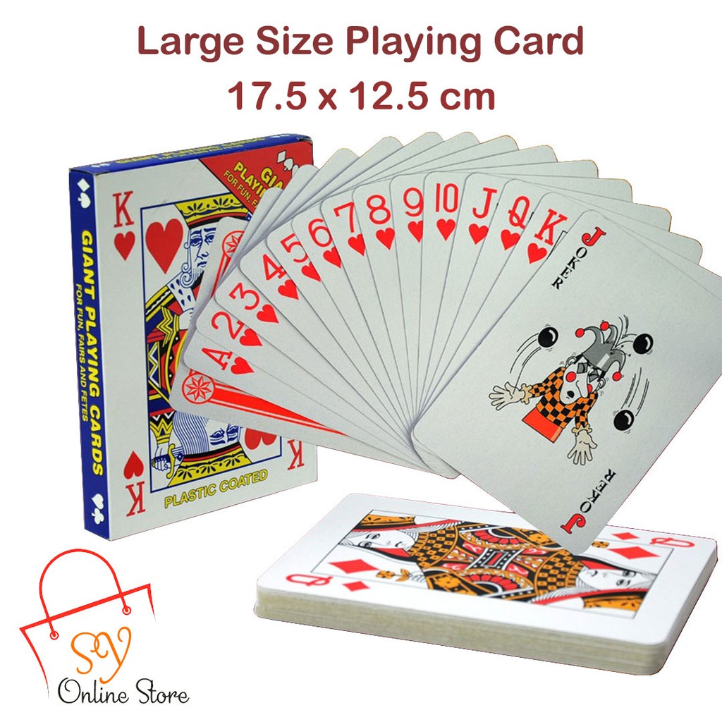 High Quality Hard Cardboard Giant Jumbo Playing Card Magic Party Game 
