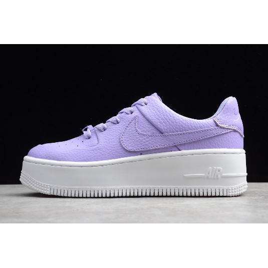 purple and white air force 1