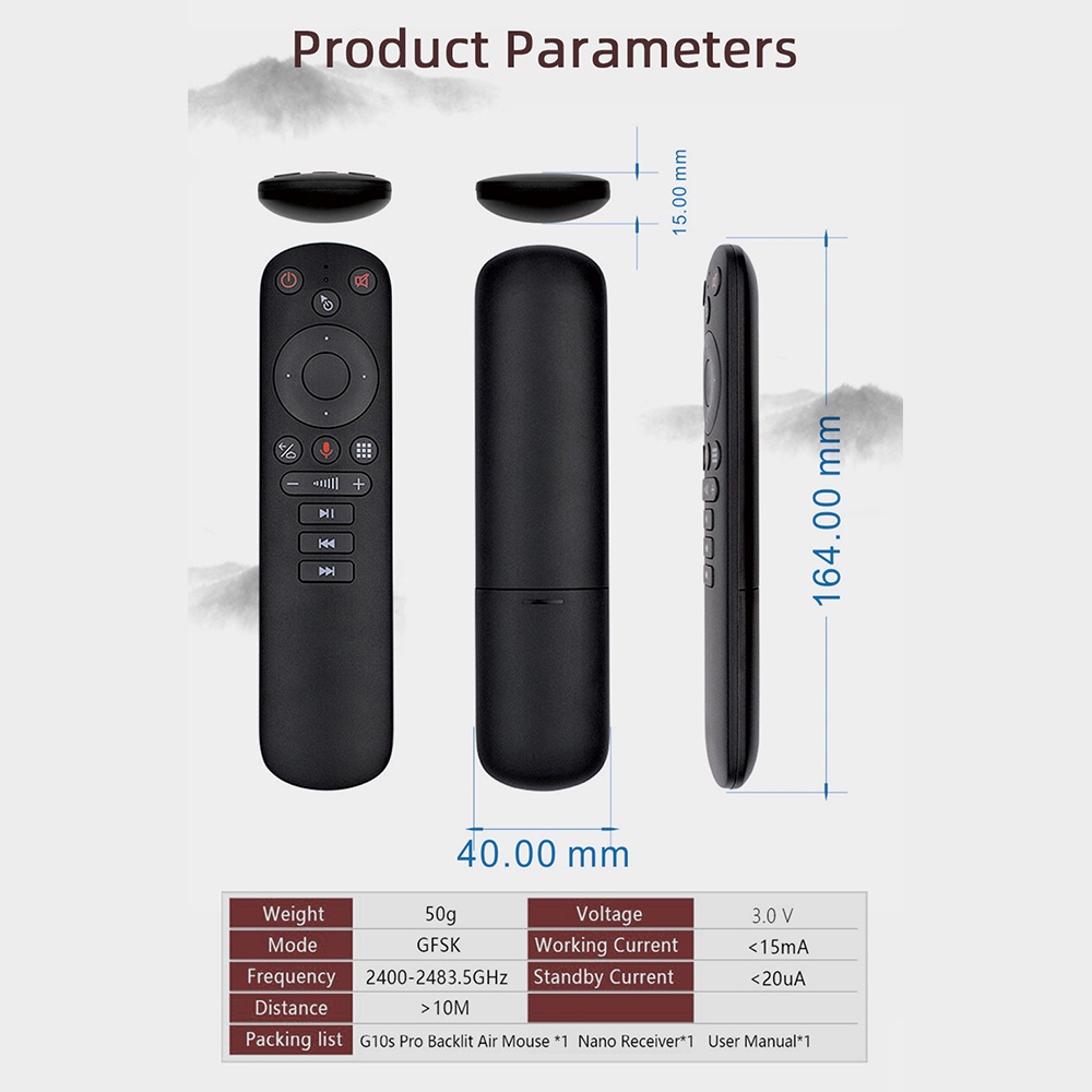 Purpose Essential CZBFANCY / Mx3 MX3-L Backlit Air Mouse T3 Smart Voice Remote Control 2.4g Rf Wireless Keyboard X96 ... - Image 3