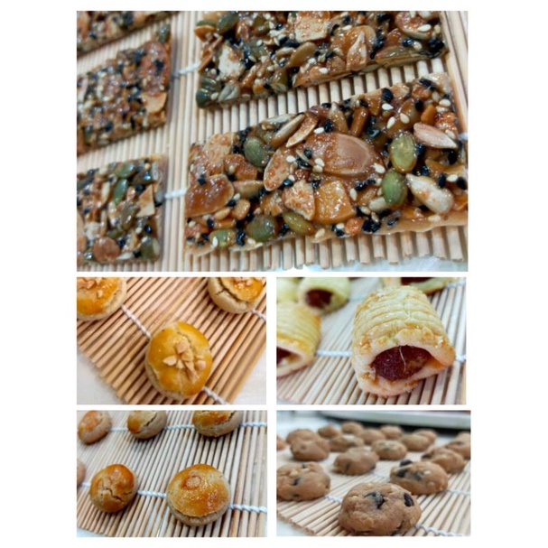 ［HOMEMADE COOKIES] PORK FREE Peanut Cookies/Almond Choco Chip Cookies/Almond Cookies/Almond Slice/Pineapple Cookies