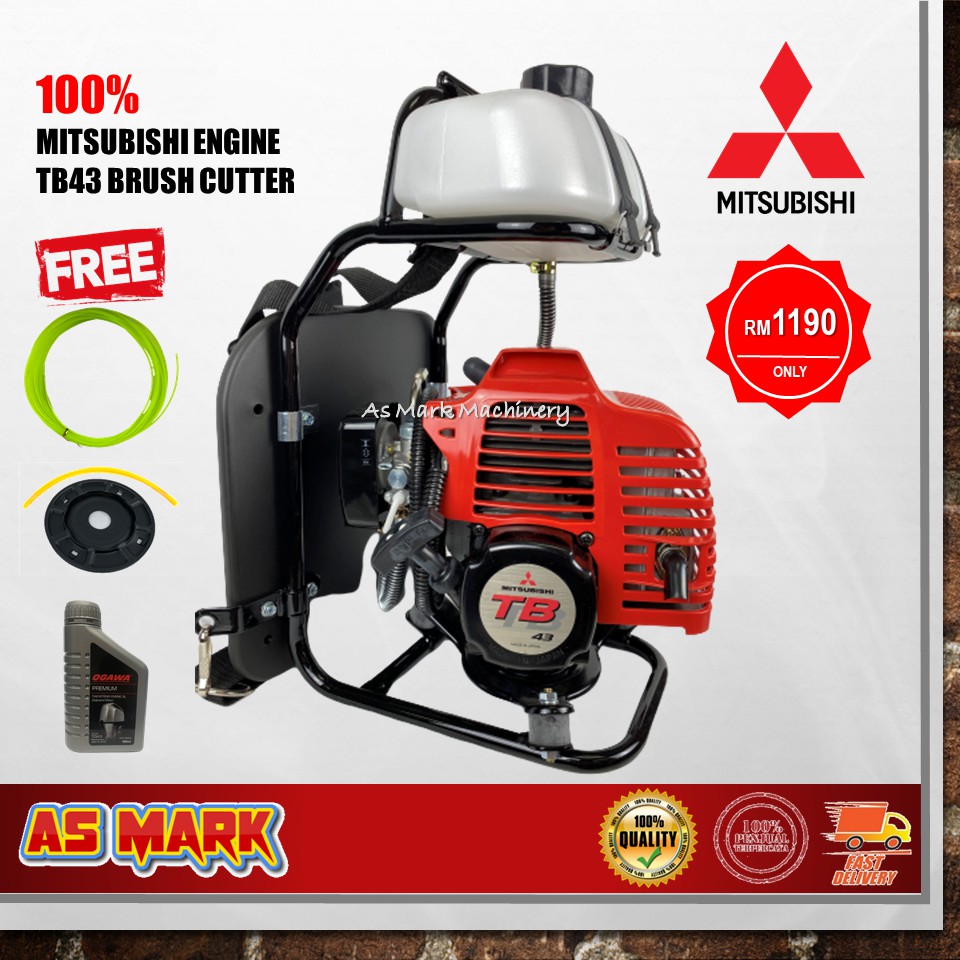 Mitsubishi Tb43 100 Original Made In Japan Engine Brush Cutter Tanagawa Mesin Rumput Tb43 Shopee Malaysia