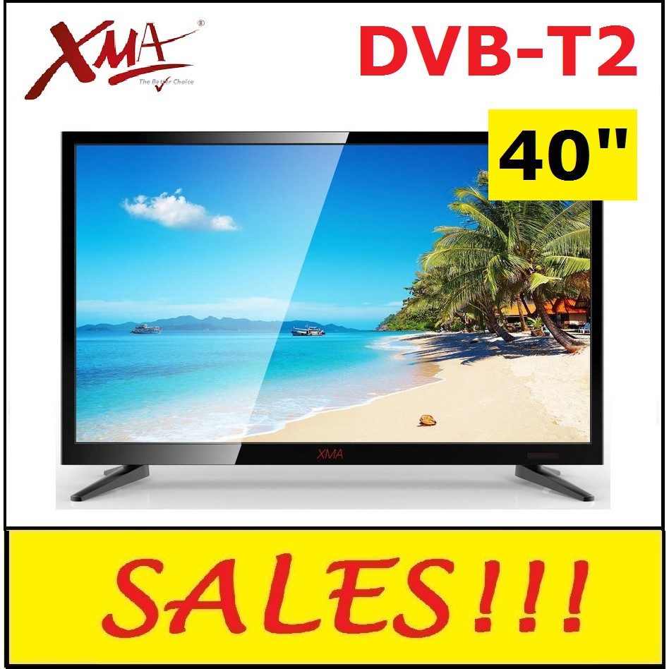 XMA 40 inch LED TV (XMALED40D01UM / LED40D01UM) with HDMI USB DVBT2