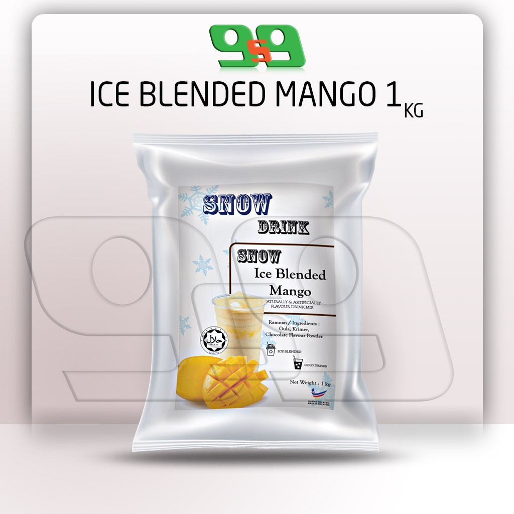 READY STOCK! SNOW ICE BLENDED INSTANT PREMIX POWDER 1KG MANGO (100