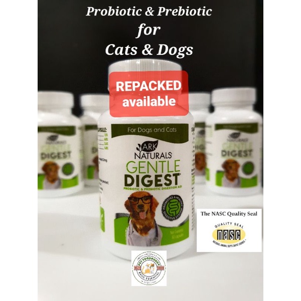 (REPACK) Ark Naturals, Gentle Digest, Dog & Cat / Prebiotics & Probiotic. Pet supplement / ubat Cirit birit kucing