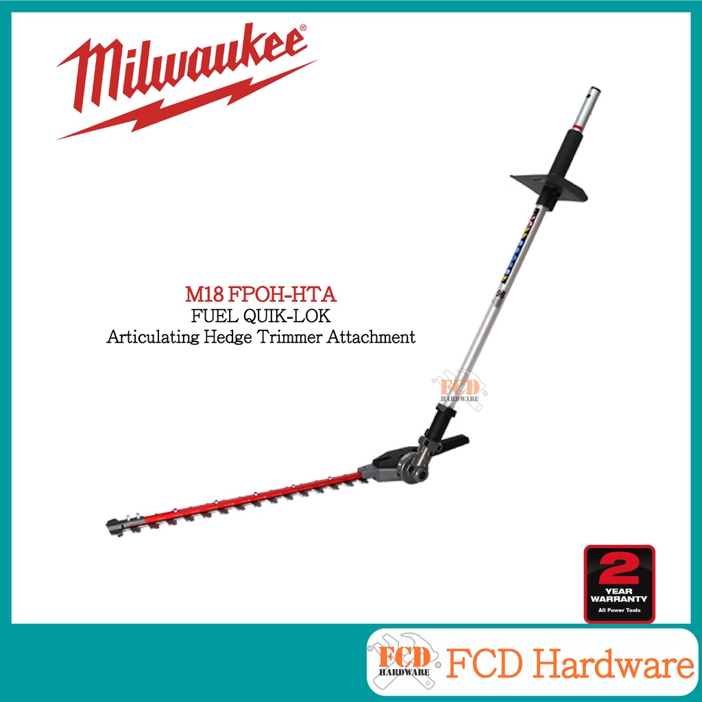 Milwaukee M18 FOPHHTA QuikLok Articulating Hedge Trimmer Attachment