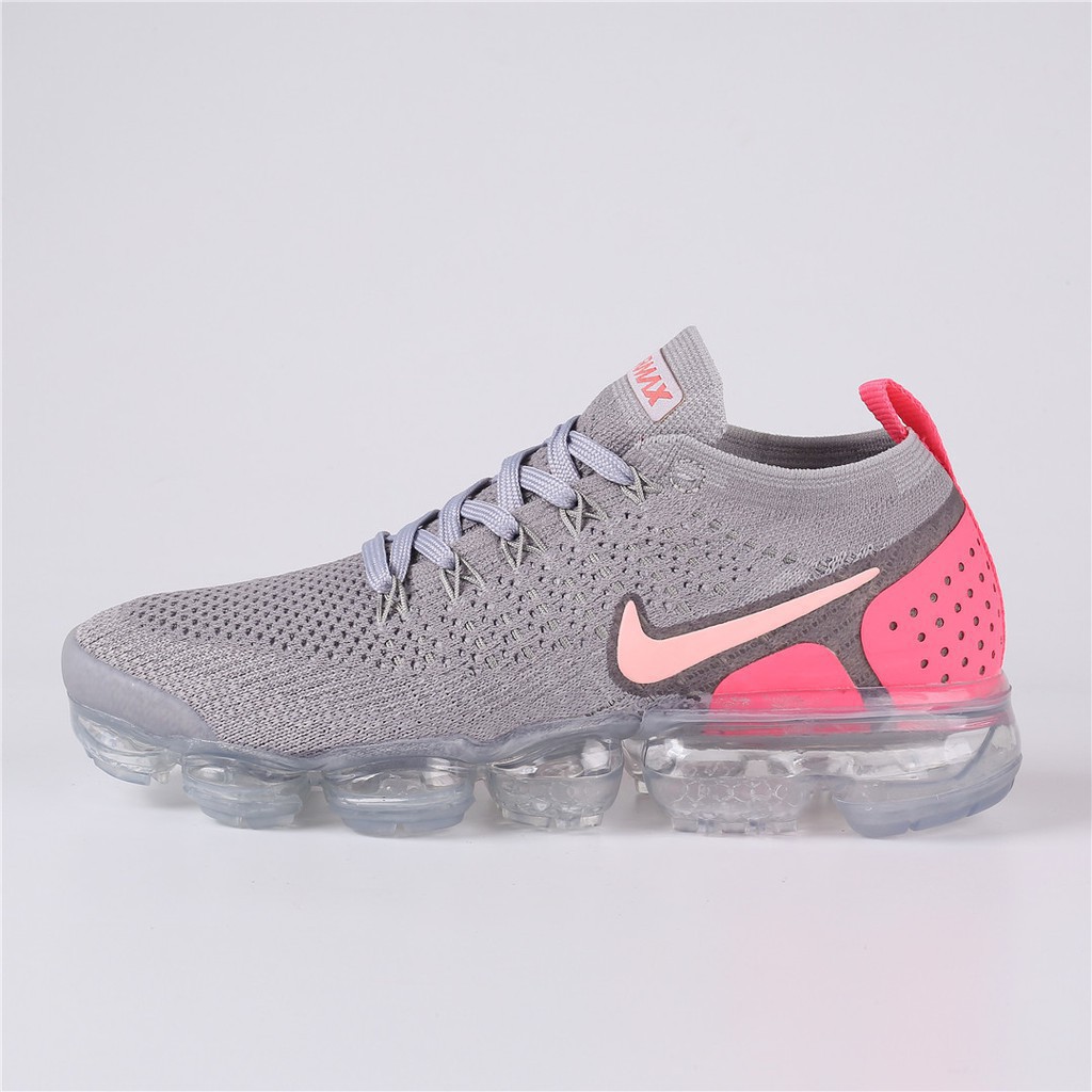 vapormax grey and pink