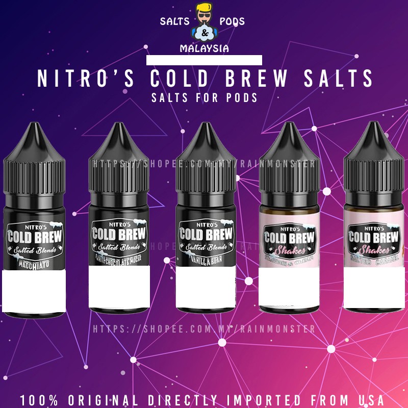 💥ORIGINAL USA NITRO'S COLD BREW MACCHIATO S'ALTED CARAMEL STRAWBERI