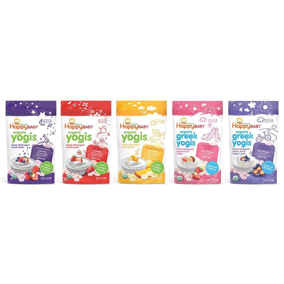 Happy Yogis Organic Freeze dried Yogurt Snacks (28g) Happy