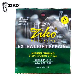 ZIKO DEG Electric Guitar Strings 009-042 Nickel Wound Extra Light Special Strings