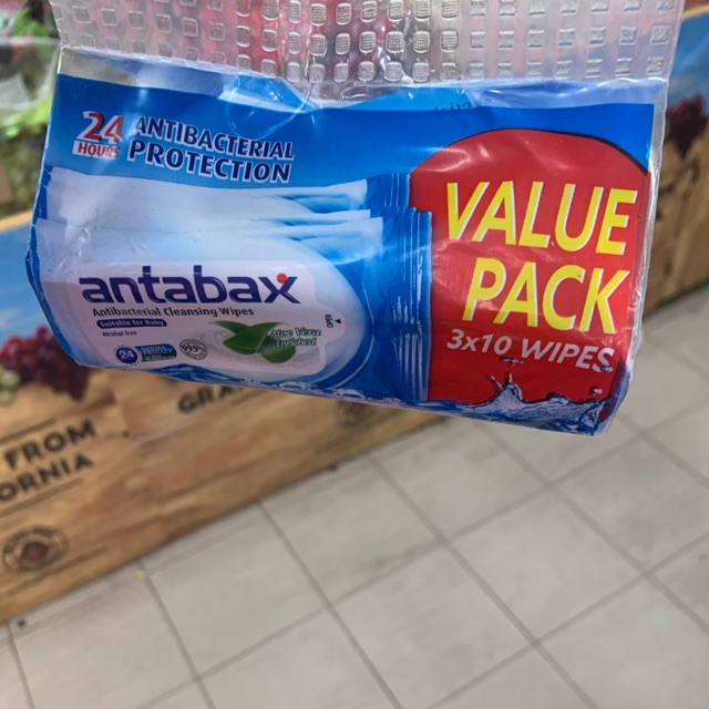 Antabax antibacterial cleansing wipes 10 wipes x 3 Shopee Malaysia