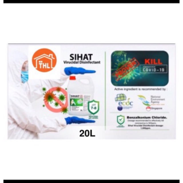 Sihat Virucidal Disinfectant Ready To Use 20l New Packing Shopee Malaysia