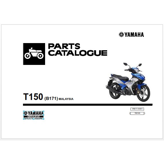 manual book part yamaha y15zr/ysuku version 1 / version 2 catalogue