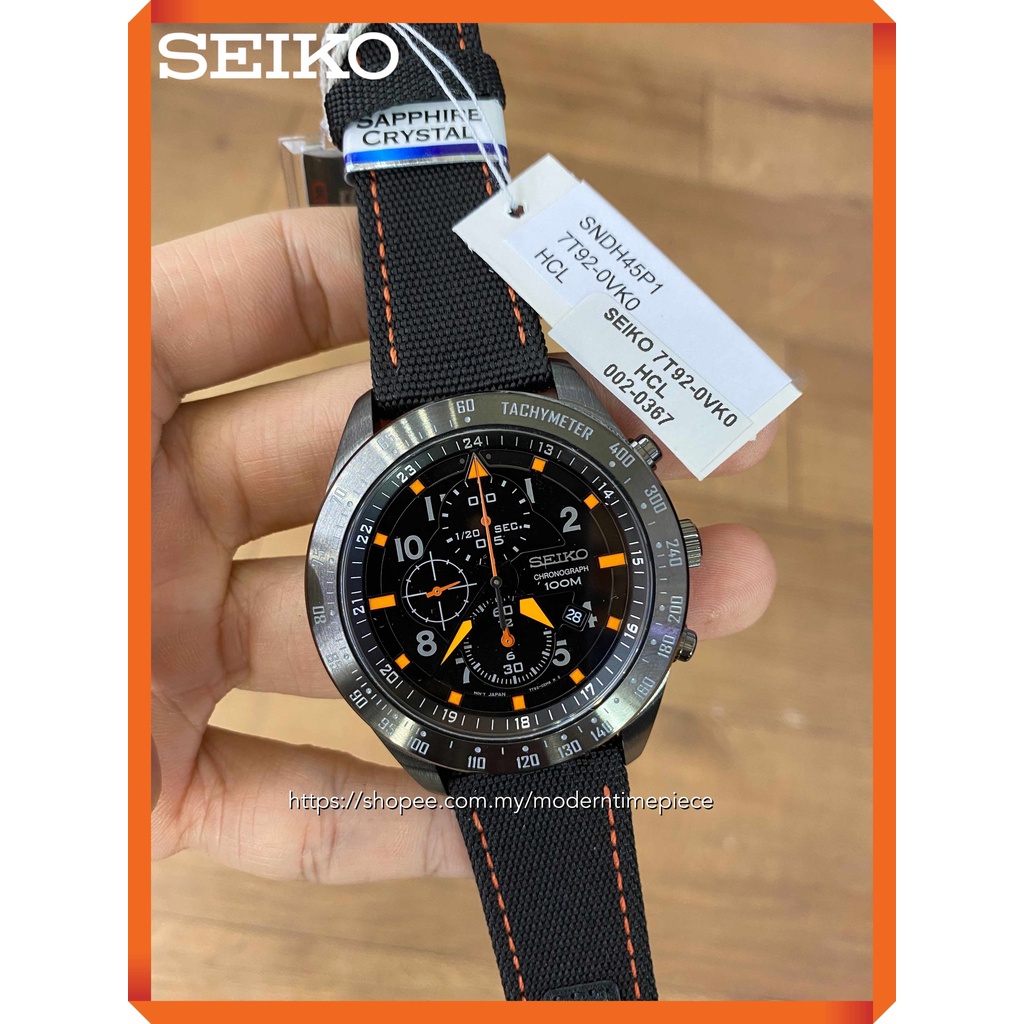 SEIKO Criteria Chronograph Leather Watch (SNDH45P1) | Shopee Malaysia