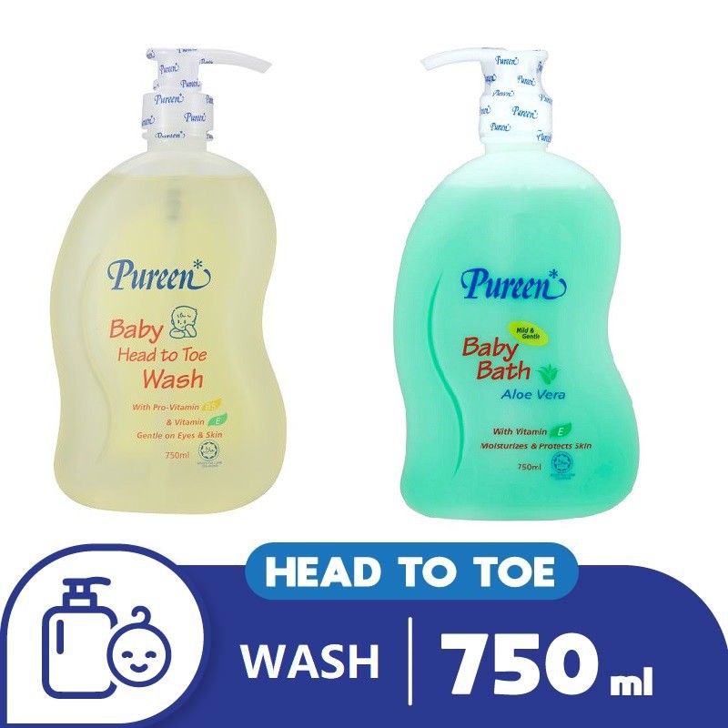 Pureen Baby Head To Toe Wash (750ml) | Shopee Malaysia