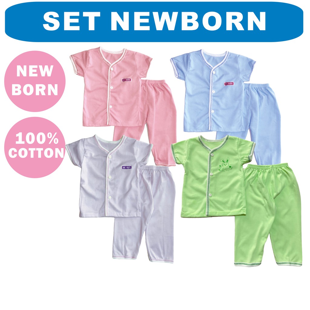  SET  Baju  Tidur Bayi  Set  Newborn  Infant Baby  Boy Girl 0 