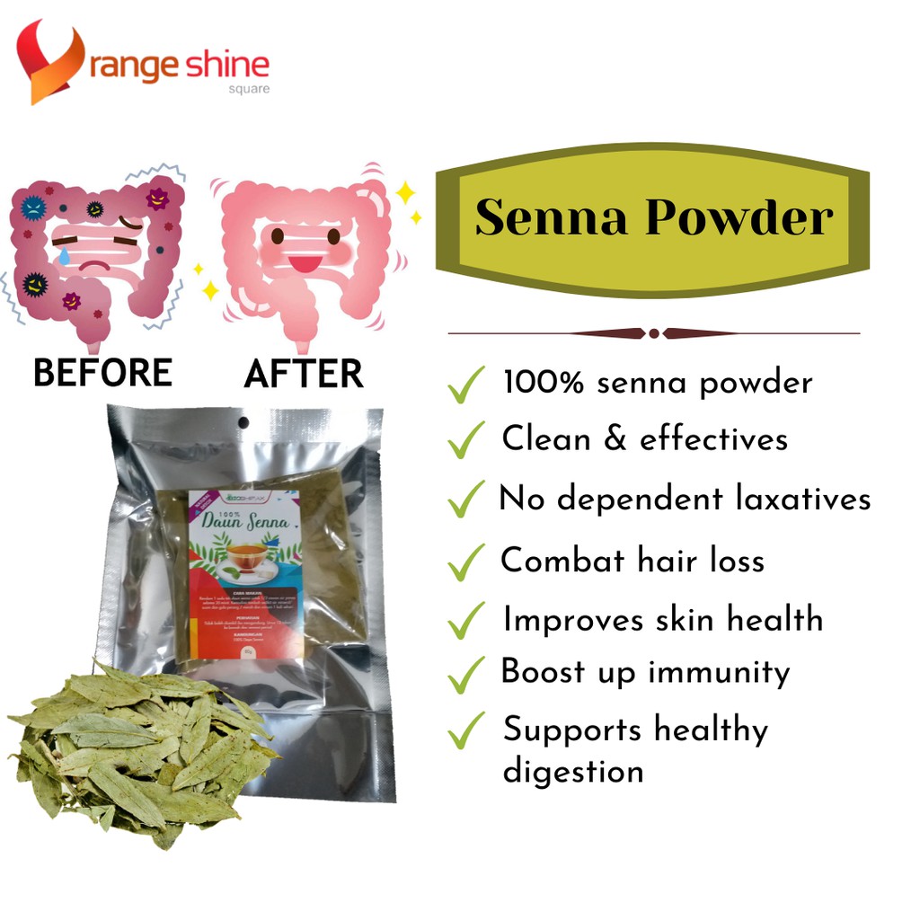 80gm Senna Maki Tea Serbuk Sena Maki Bioshifax Shopee Malaysia