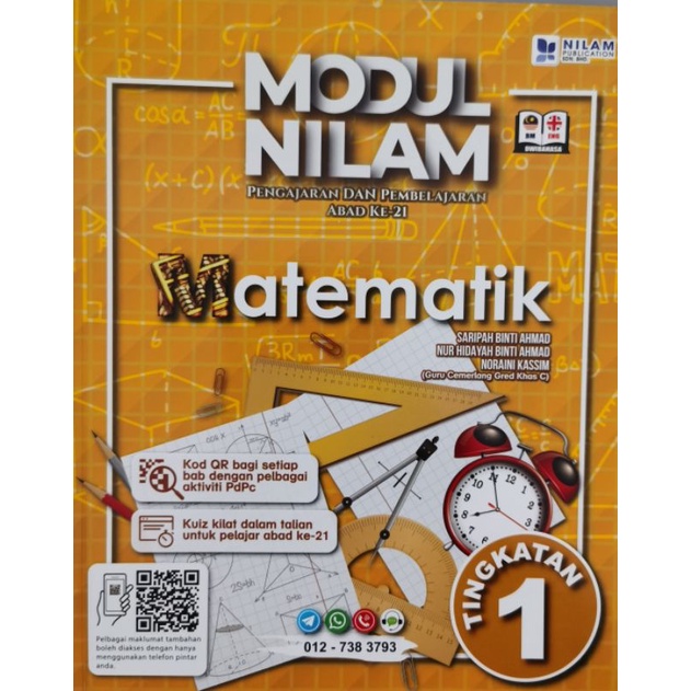 [ BBSS.] MODUL NILAM MATEMATIK TINGKATAN 1( EDISI 2022)  Shopee Malaysia