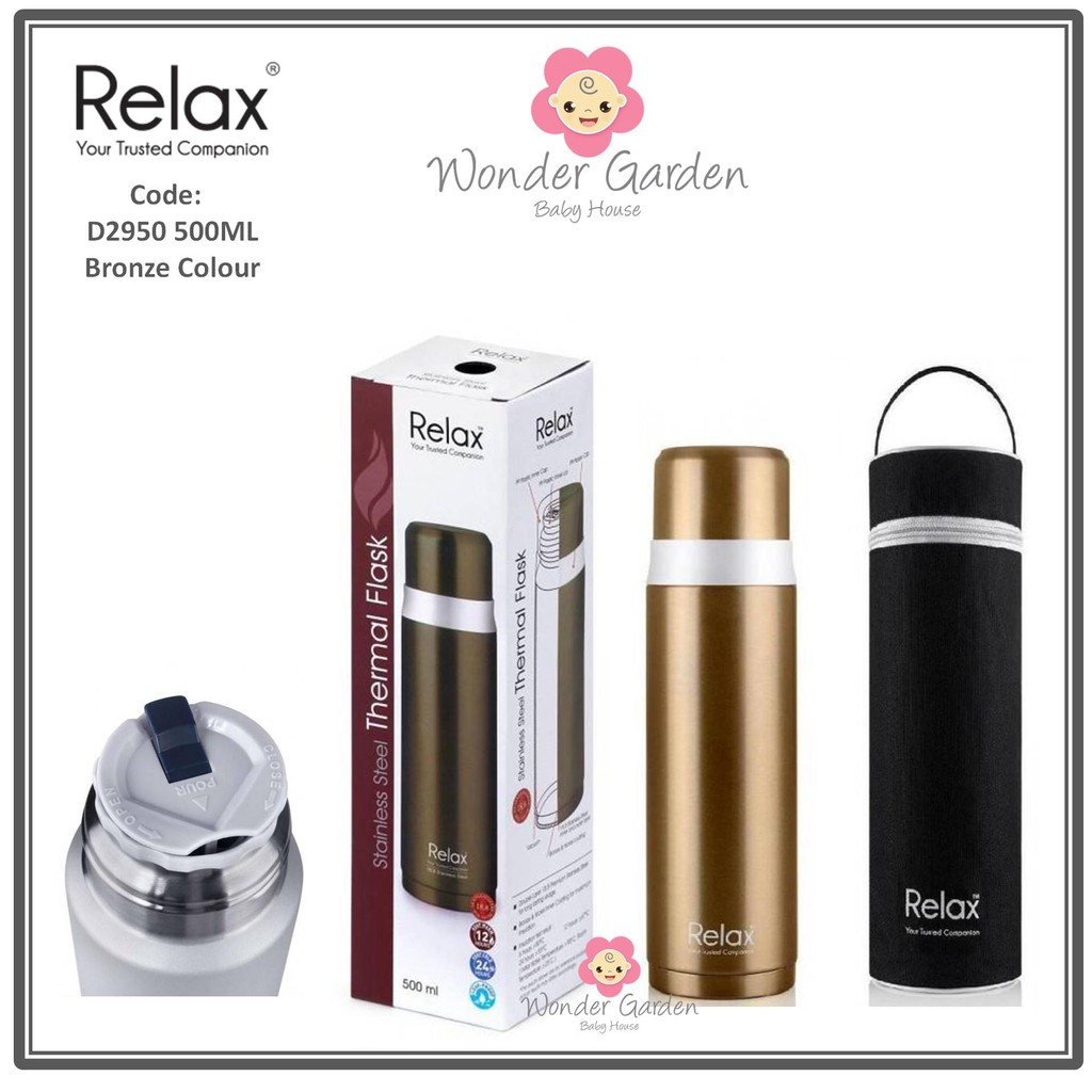 Download 480Ml Matte Metallic Thermo Bottle / Thermos From Tokyo Part 4 / The external 74 mm diameter of ...