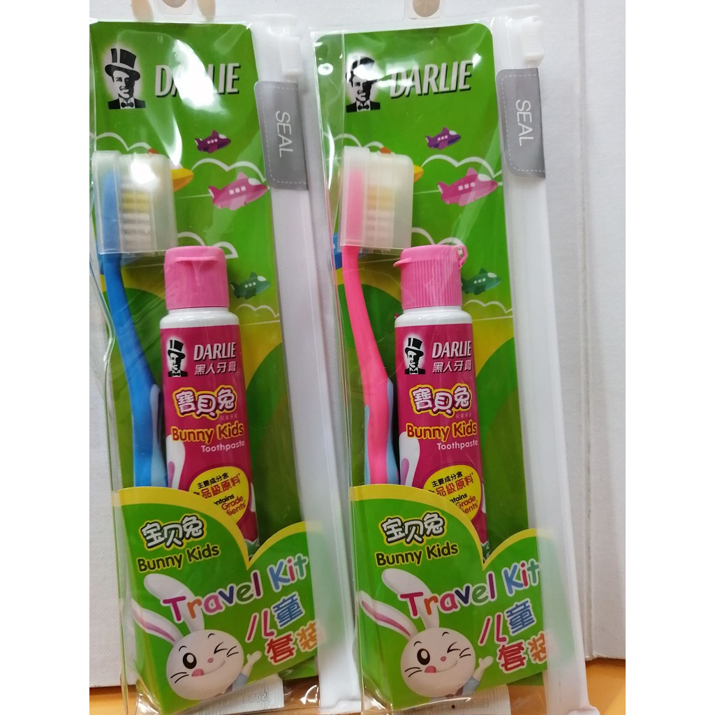 Darlie Travel Kit for children (Toothbrush + Toothpaste 40g) Shopee