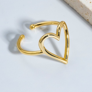 Brass Carved Fashion Couple Kiss Love Retro Sculpture Ring Embrace Rings
