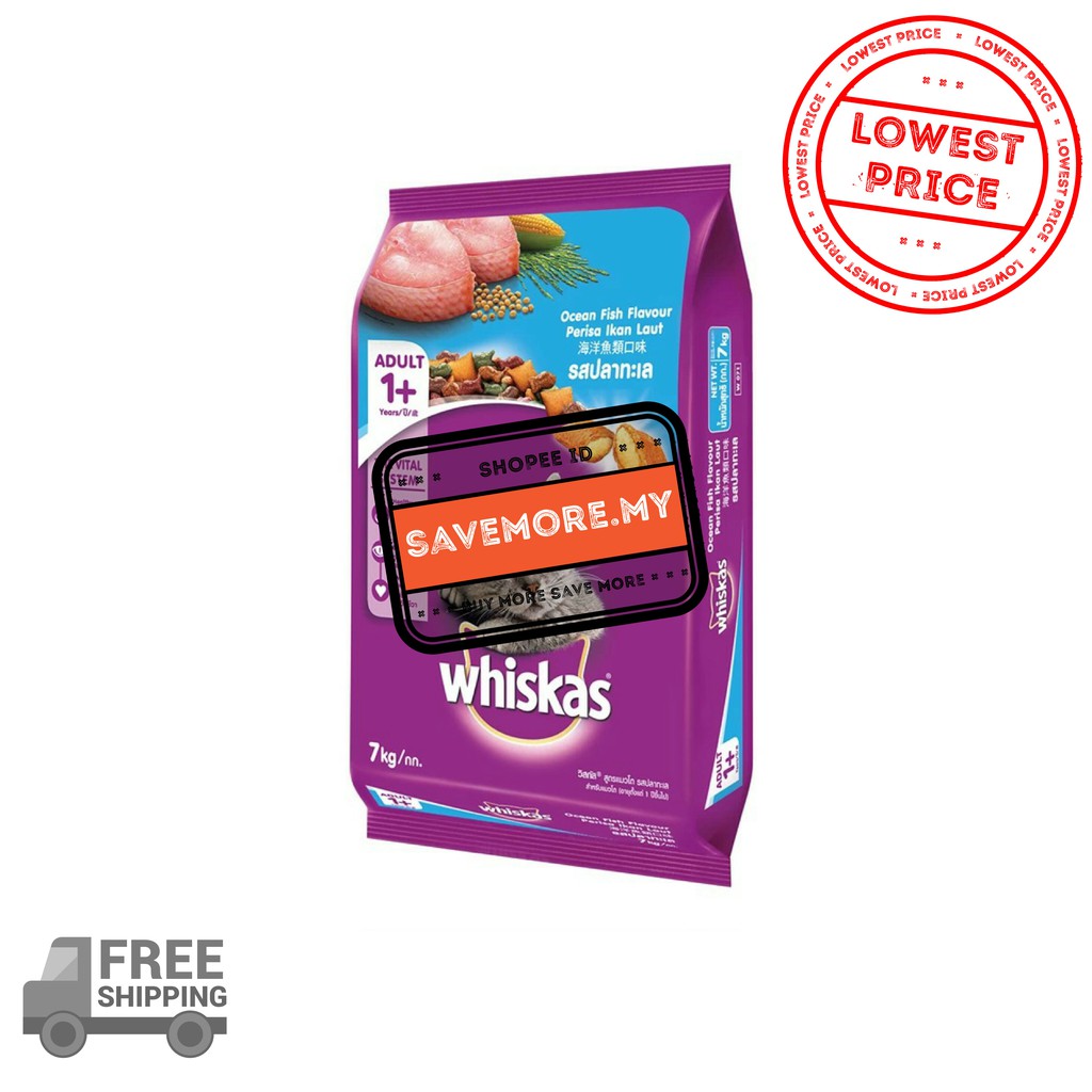  Whiskas  1 Dry Cat  Food  7KG Shopee Malaysia