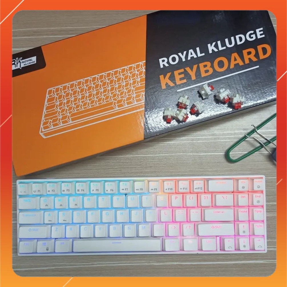 【RGB Hotswappable】 RK71 Dual Mode Wireless Bluetooth Mechanical