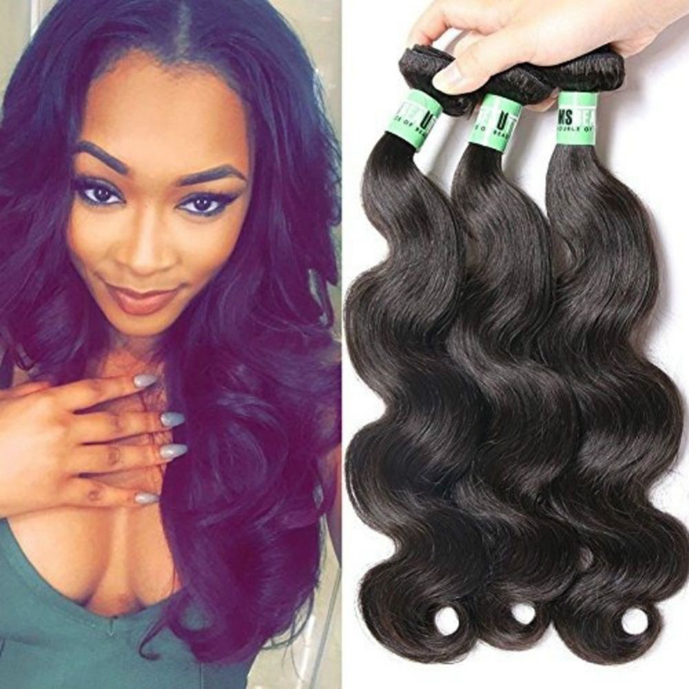 Smooth Body Wave Hair Extension Synthetic Hair Weave Weft Bundle