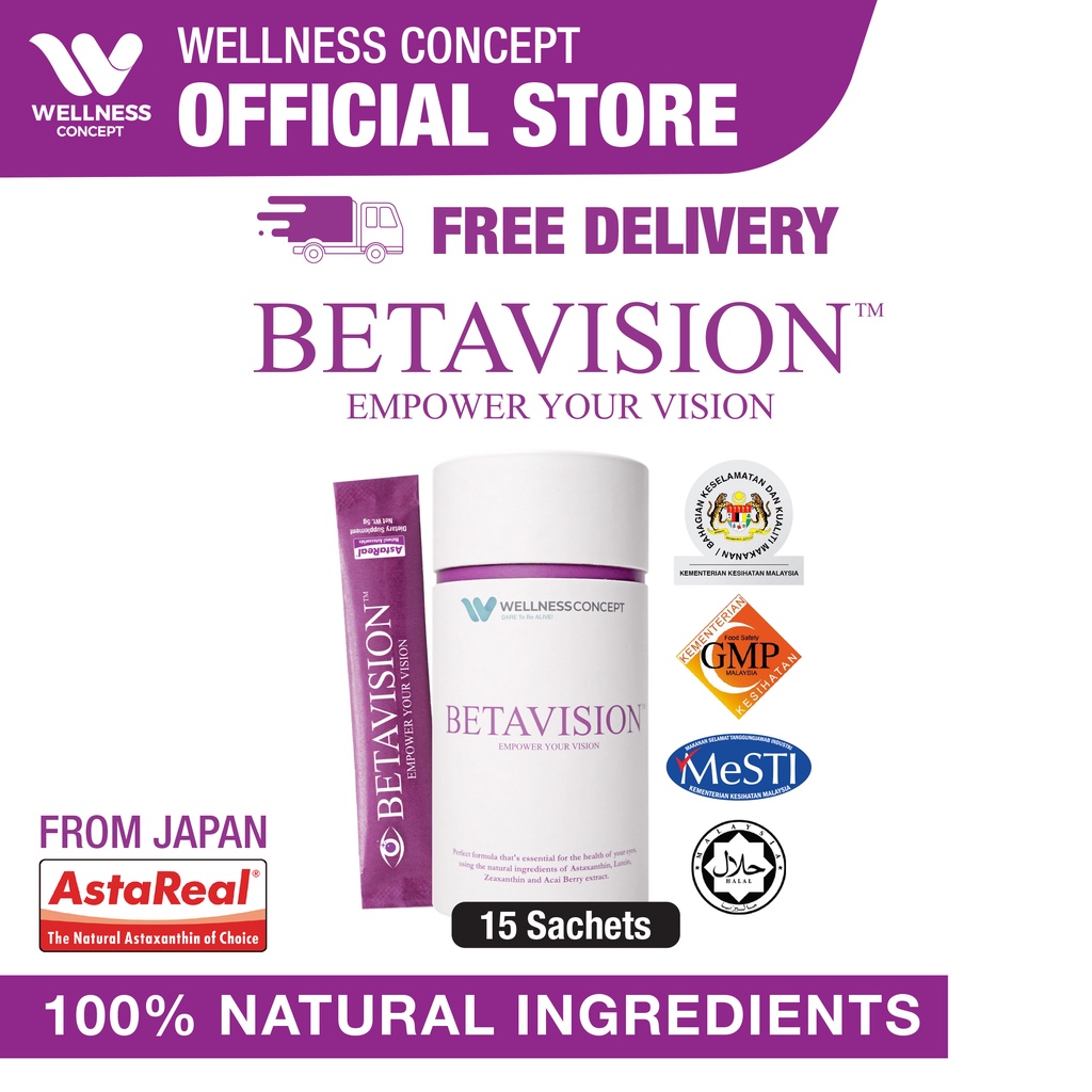 BetaVision Eye Care Vision Supplement 护眼睛保健品 Astaxanthin Lutein