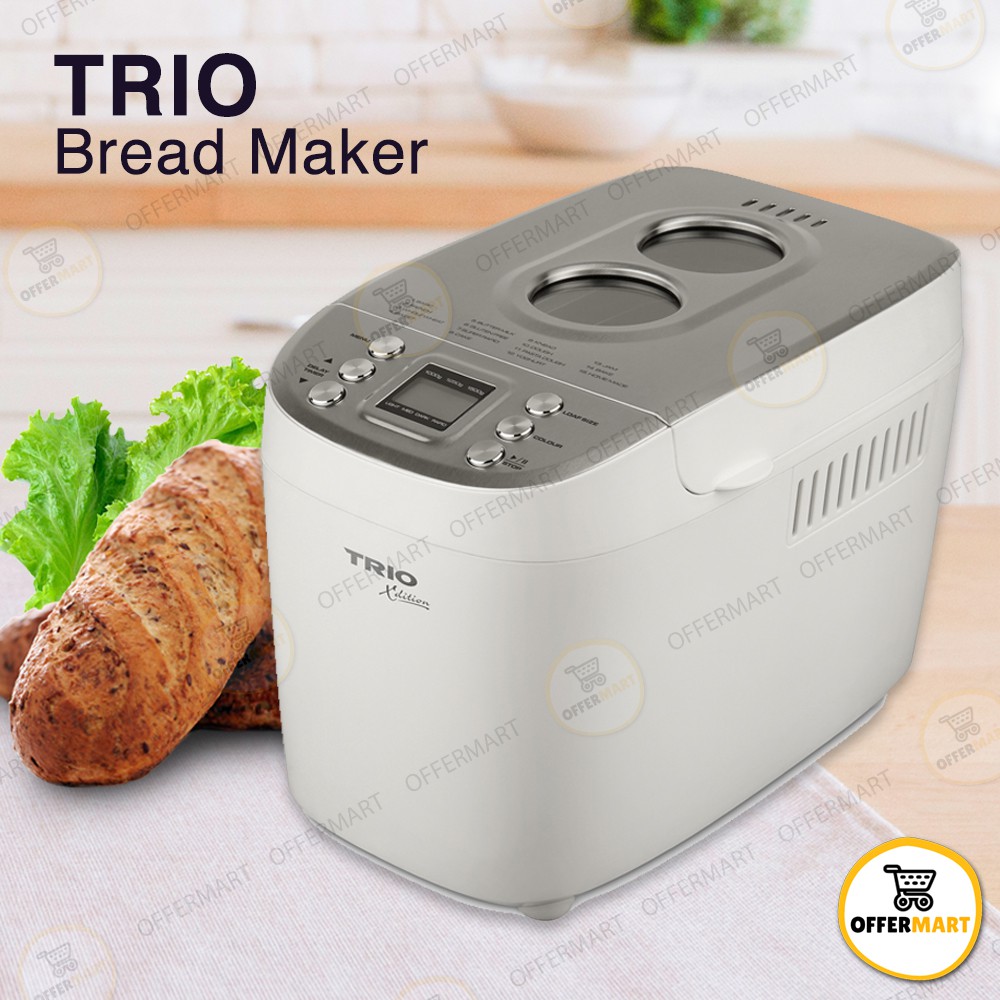 TRIO Bread Maker Mesin Pembuat Roti –1.5kg – Twin Blade/Large Capacity ...