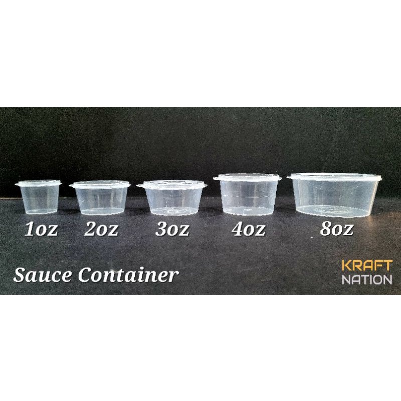 [Ready Stock] 10 PCS 1oz/2oz/3oz/4oz/8oz PP5 Sauce Container / Deli