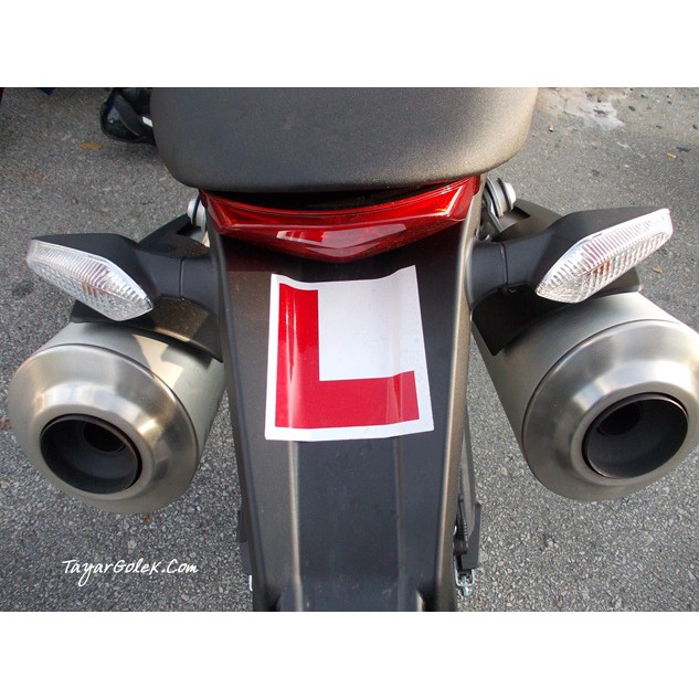 Sticker Lesen Memandu Kereta Motor Sticker Lesen P Atau L Ukuran