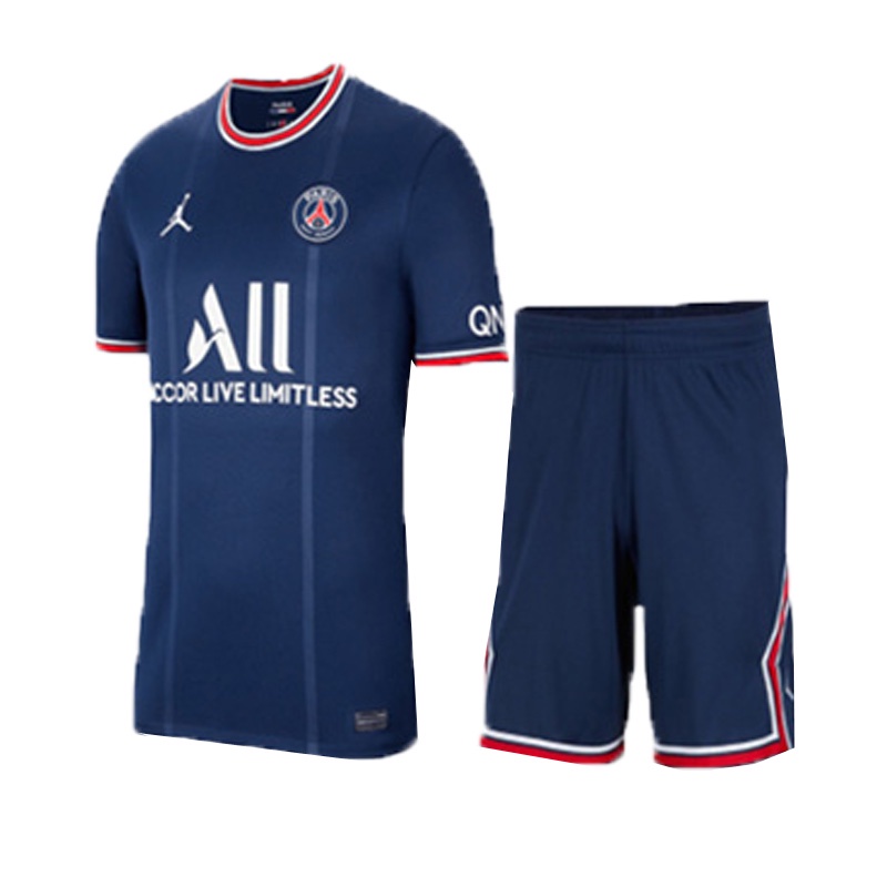 Blue PSG Official Paris Saint-Germain Kids Football Jersey & Shorts 