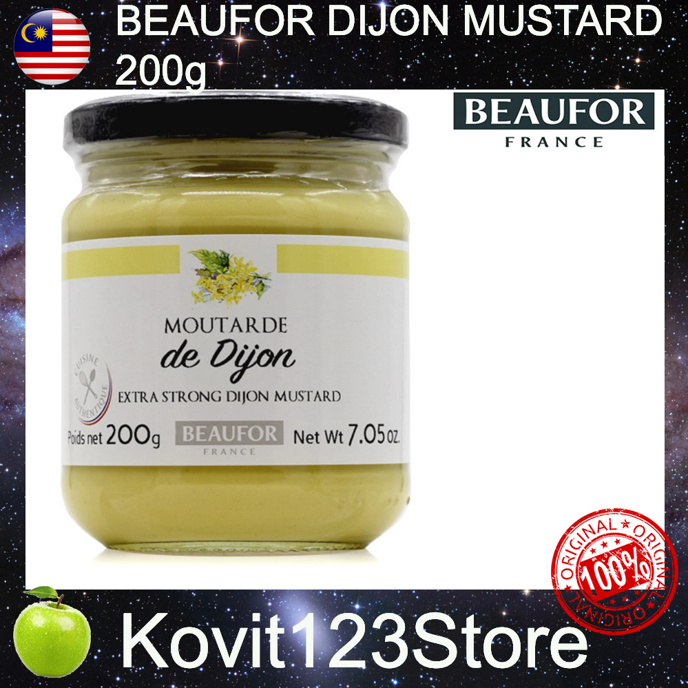  ORIGINAL BEAUFOR DIJON MUSTARD 200g IMPORTED from FRANCE  