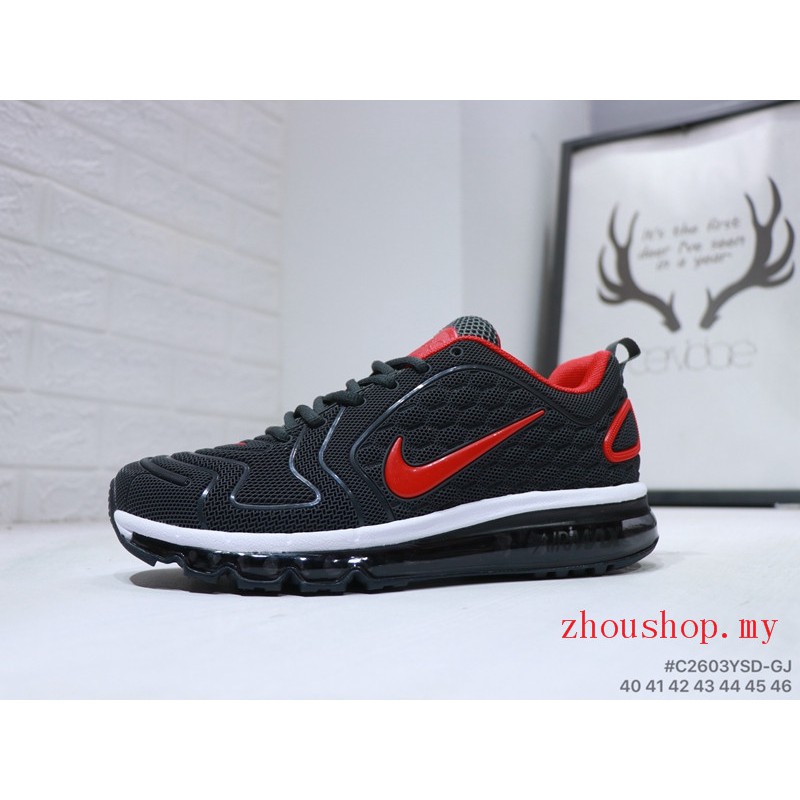 Calzado de hombre Nike Air Max 720 black with red nike New Calzado de hombre Nike Air Max 720 black with red nike New