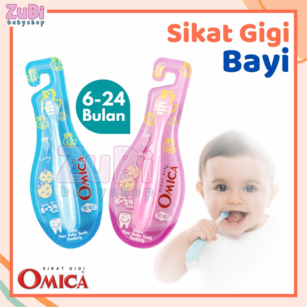 Omica Children's Toothbrush 1 Year Soft Silicone Toothbrush Bathing Supplies Baby New Born Oral Care
