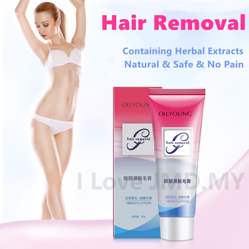 Hair Removel Cream Leg Arm Armpit Wax Buang Bulu Krim Tanggal Bulu Unisex 80g