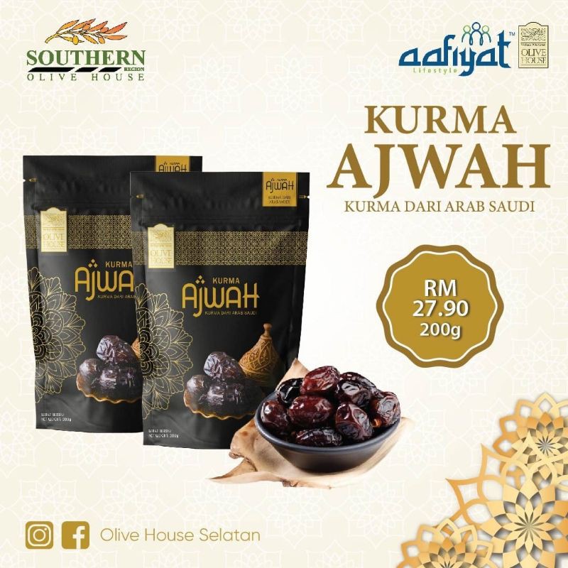 Buy Top Dates Kurma Ajwa Madinah Gred A 200g Seetracker Malaysia