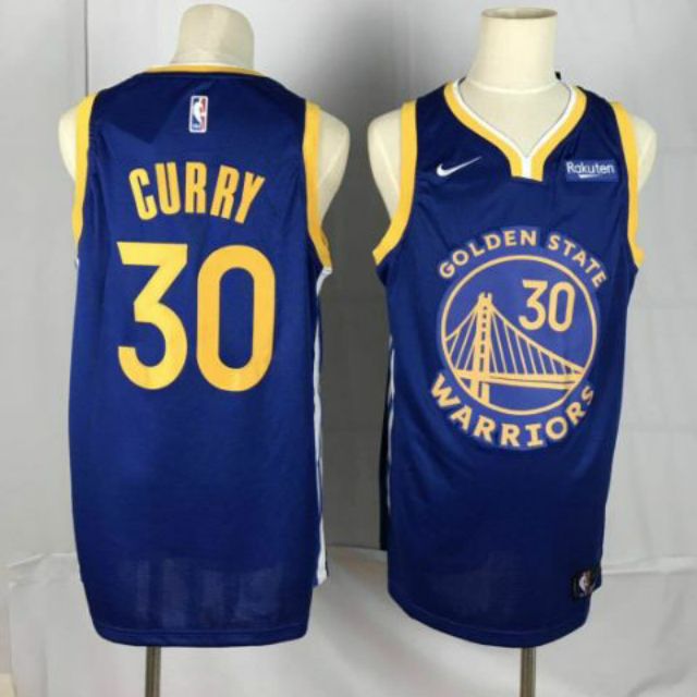 curry blue jersey