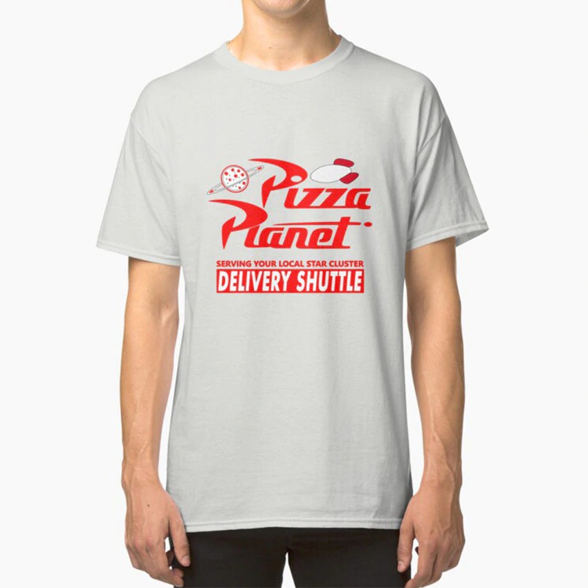 Pizza Planet T Shirt Pizza Planet Toy Story Buzz Lightyear Woody Andy Mr Potato Head Sid Rex Bo P Shopee Malaysia