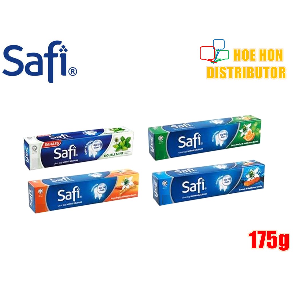 Safi Toothpaste / Ubat Gigi Kayu Sugi, Gamat, Oren Herba 