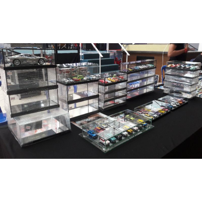 Glass Box Display Showcase Kotak Kaca saiz 50cmx10cmx6cm 