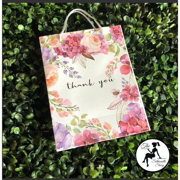 floral paper sweet bags