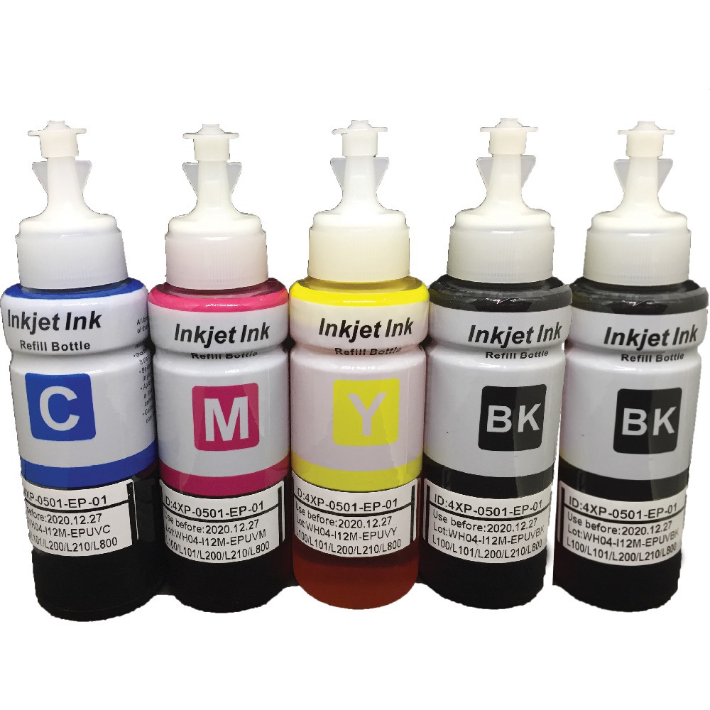 5 Bottle CMYK UNIVERSAL Printer Refill Ink / Refill Dye Ink | Shopee ...