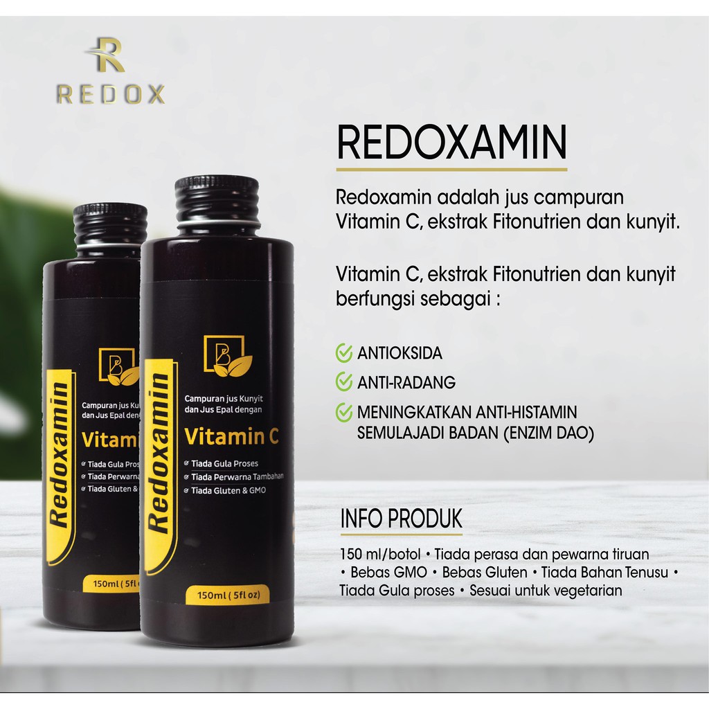 Redoxamin Vitamin C Gerd Gastrik Ekzema Shopee Malaysia
