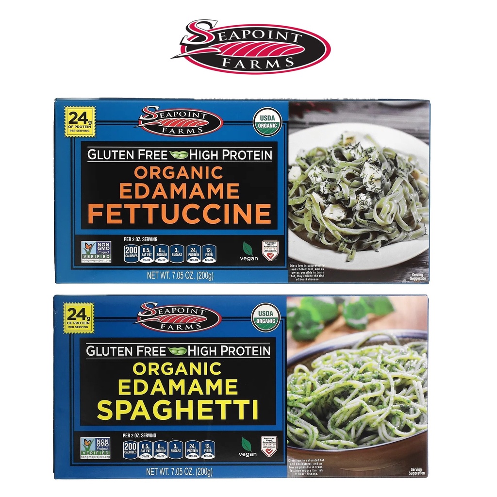 Seapoint Farms Organic Edamame Fettuccine Spaghetti 200g Gluten Free