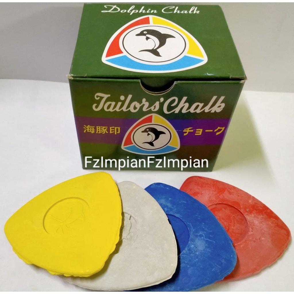 Tailor Chalk Kapur Kain Kapur Penanda Brand Dolphin 4pcs Shopee Malaysia 